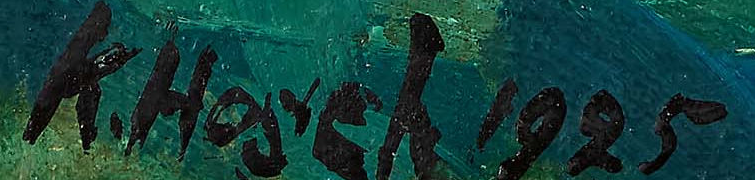 Firma 1 — Karl Hosch · In basso a sinistra, sul dipinto.