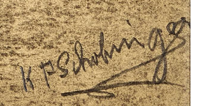 Signature — Karl Schobinger · Bottom right