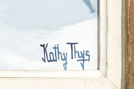 Signature 2 — Kathy Thys · En bas à droite de la toile.