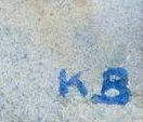 Monogramme — Klara Borter · Dans l’angle inférieur droit de l’aquarelle.