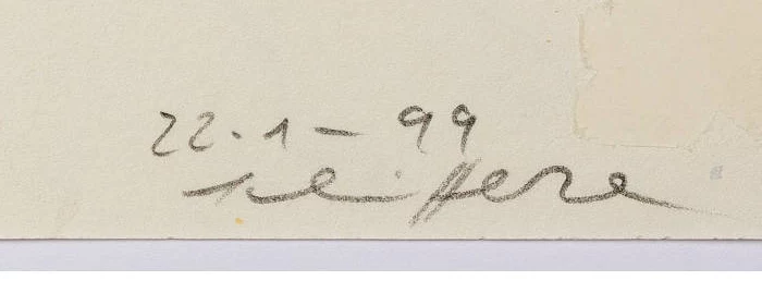 Firma — Klaudia Schifferle · Sul verso, in basso a destra.