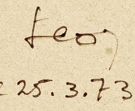 Signature 3 — Leo Andenmatten · Au verso de l’œuvre