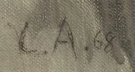 Signature 2 — Leo Andenmatten · En bas à droite de la toile.