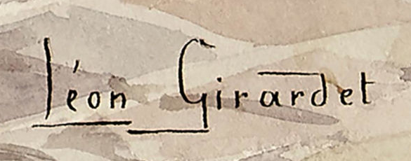 Signatur — Léon Girardet · Unten rechts