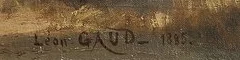 Signature 3 — Léon Gaud · Dans l’angle inférieur droit de la toile.
