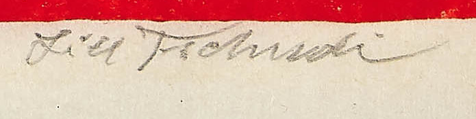 Firma 4 — Lill Tschudi · In basso a destra, nel margine del foglio.