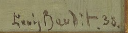 Signature 5 — Louis Amédée Baudit · En bas à droite de la peinture