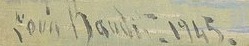 Signature 9 — Louis Amédée Baudit · En bas à gauche