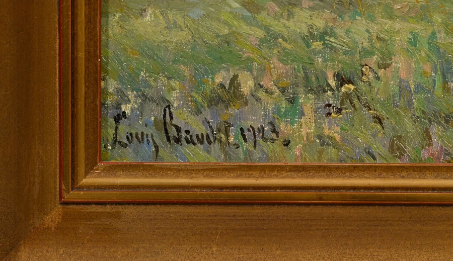 Signature 4 — Louis Amédée Baudit · En bas à gauche de la surface peinte.
