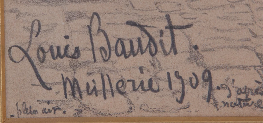 Signature 2 — Louis Amédée Baudit · En bas à gauche de la feuille.