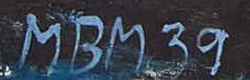 Monogramme — Maly Blumer-Marcus · En bas à gauche