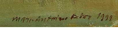 Firma 2 — Marc-Antoine Fehr · In basso a destra sulla tela