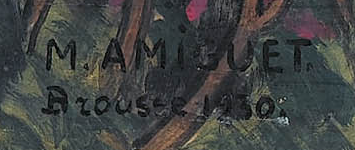 Signature 10 — Marcel Amiguet · En bas à droite