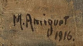 Signature 7 — Marcel Amiguet · En bas à gauche