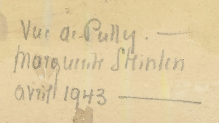 Signature — Marguerite Susanne Steinlen · En bas à droite de l’œuvre.
