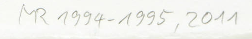 Monogramme 5 — Markus Raetz · En bas à droite de la feuille, sous l’image imprimée.