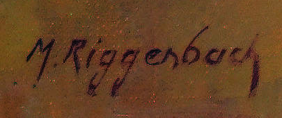 Firma — Martha Riggenbach · in basso a destra