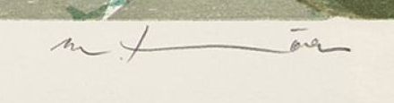 Signature — Martin Thönen · Dans la marge inférieure droite de l’estampe.
