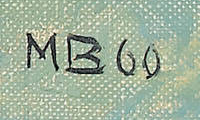 Monogram 3 — Max Böhlen · Lower right