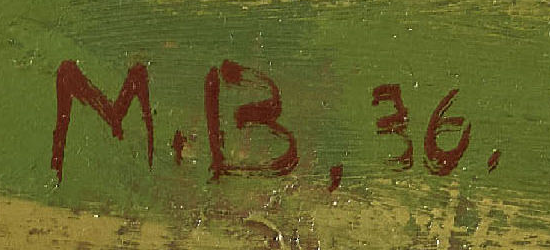 Monogramm 4 — Max Burgmeier · Unten links