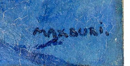 Firma — Max Buri · In basso a destra sulla tela.