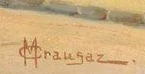 Signature 2 — Max Crausaz · At the lower right of the canvas.
