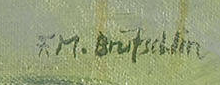 Firma 3 — Max Franz Brütschlin · In basso a destra