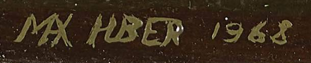 Signature — Max Huber · Lower left