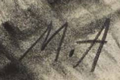 Monogramme — Maya Andersson · En bas à droite de l’œuvre