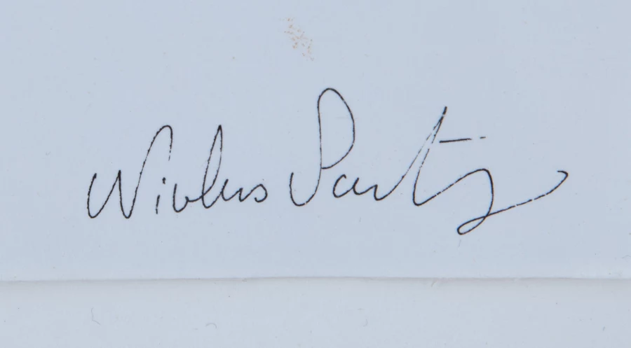 Signature 3 — Nicolas Party · En bas à droite de la feuille.