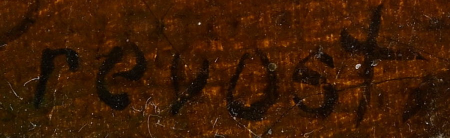 Signatur — Nicolas Prevost · Unten rechts auf dem Gemälde.