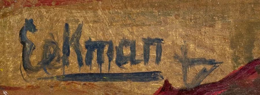 Signature 1 — Nicolas · En bas à gauche, sur la face de l’œuvre.