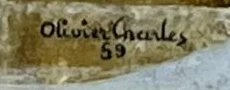 Signatur 1 — Olivier Charles · Unten, nahe der Mitte der Leinwand.