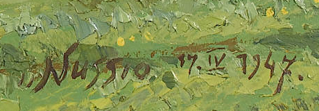 Signatur 2 — Oscar Nussio · Unten rechts