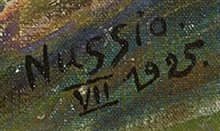 Signatur 4 — Oscar Nussio · Unten rechts
