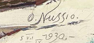 Signatur 1 — Oscar Nussio · Unten rechts
