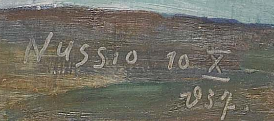 Signatur 5 — Oscar Nussio · Unten rechts