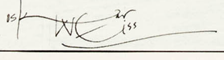 Signature 1 — Oscar Weiss · En bas à gauche