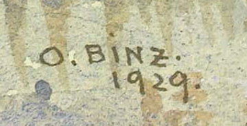 Firma 4 — Oskar Binz · In basso a destra