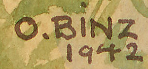 Firma 1 — Oskar Binz · In basso a sinistra