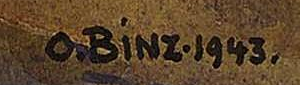 Firma 3 — Oskar Binz · In basso a destra