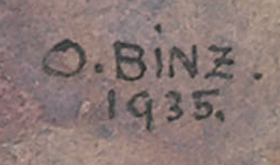 Firma 5 — Oskar Binz · In basso a destra dell’opera