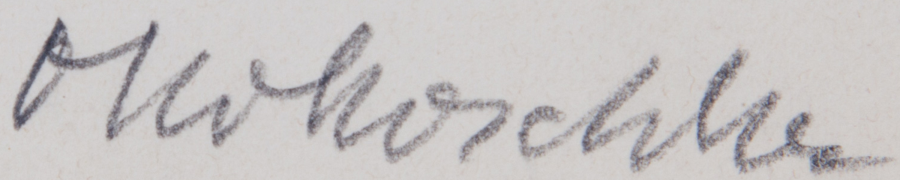 Signature 3 — Oskar Kokoschka · At the lower right of the print.