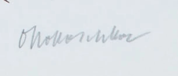 Signature 1 — Oskar Kokoschka · At the lower right of the sheet.