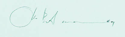 Signature 3 — Otto Bachmann · En bas à droite, dans la marge de la feuille.
