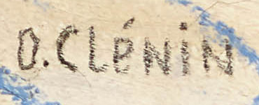 Firma 1 — Otto Clénin · In basso a destra sul dipinto