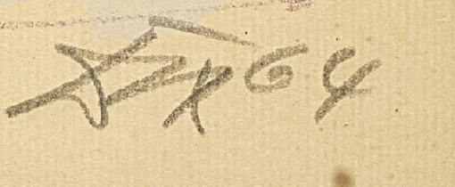 Firma 10 — Otto Dix · In basso a destra sul foglio.