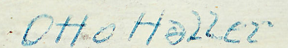 Signature — Otto Haller · En bas à gauche du tableau.