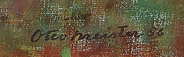 Signature 4 — Otto Meister · En bas à droite de la toile