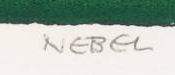 Signature 5 — Otto Nebel · En bas à droite, dans la marge sous l’image imprimée.